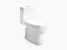 Reach Skirted One-piece Dual Flush 3/4.8L Toilet with Class 5 Flushing Technology and Ceramic S-trap